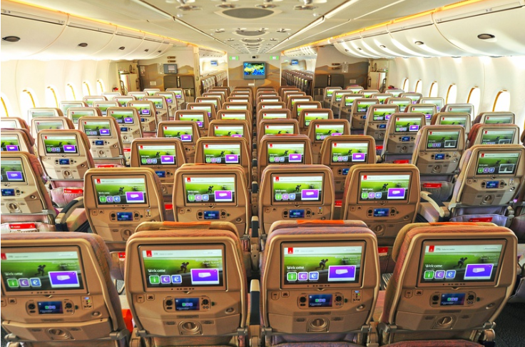 A380 in-flight entertainment system.