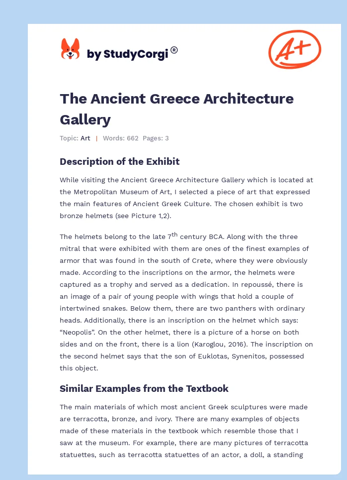 The Ancient Greece Architecture Gallery. Page 1