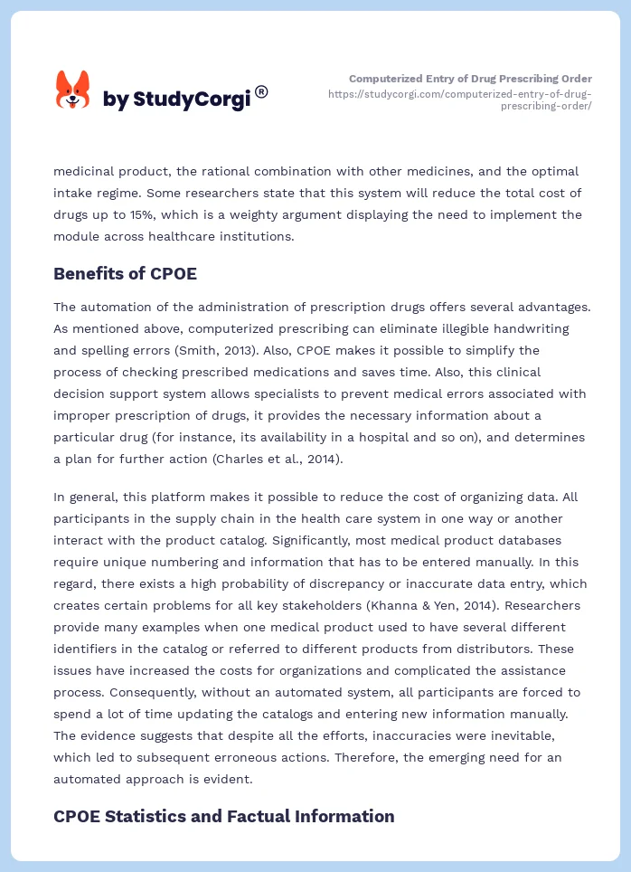 Computerized Entry of Drug Prescribing Order. Page 2