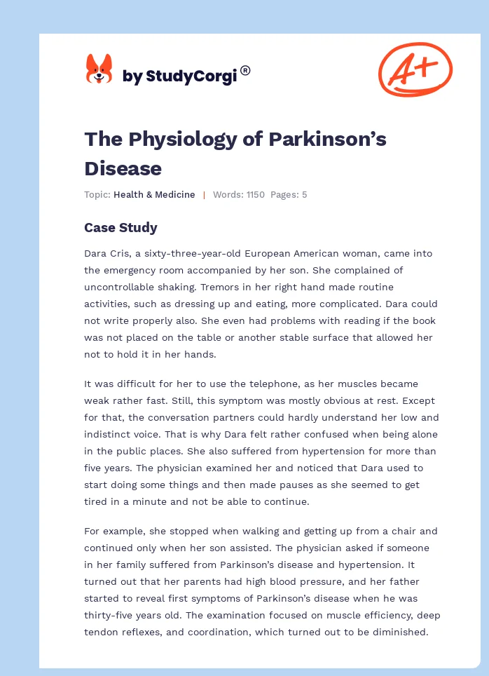 The Physiology of Parkinson’s Disease. Page 1