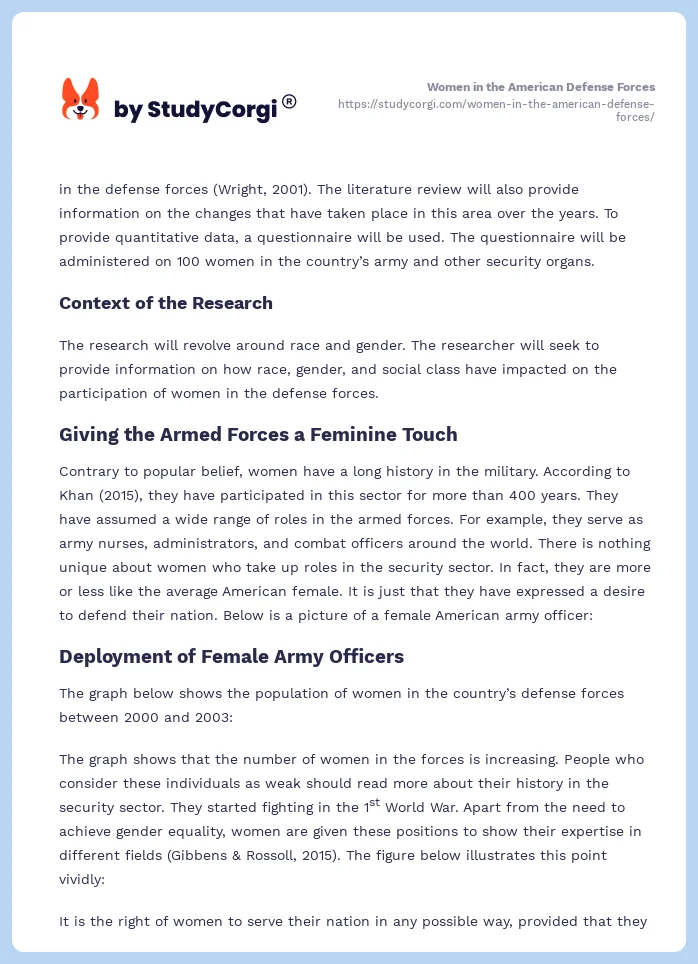 Women in the American Defense Forces. Page 2