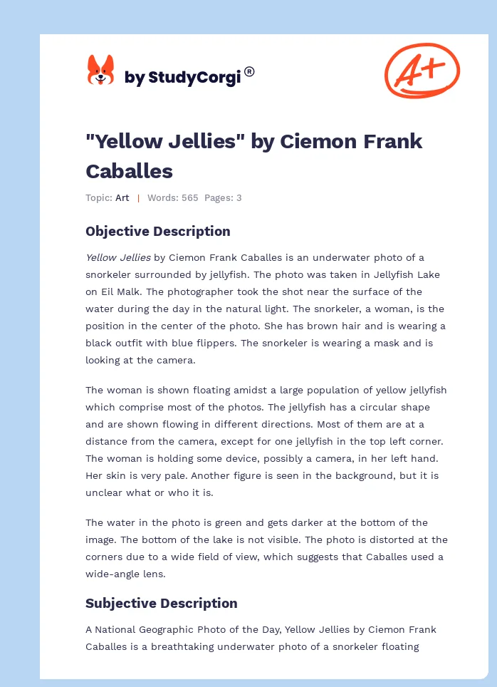"Yellow Jellies" by Ciemon Frank Caballes. Page 1