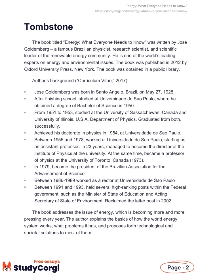 Energy: What Everyone Needs to Know?. Page 2