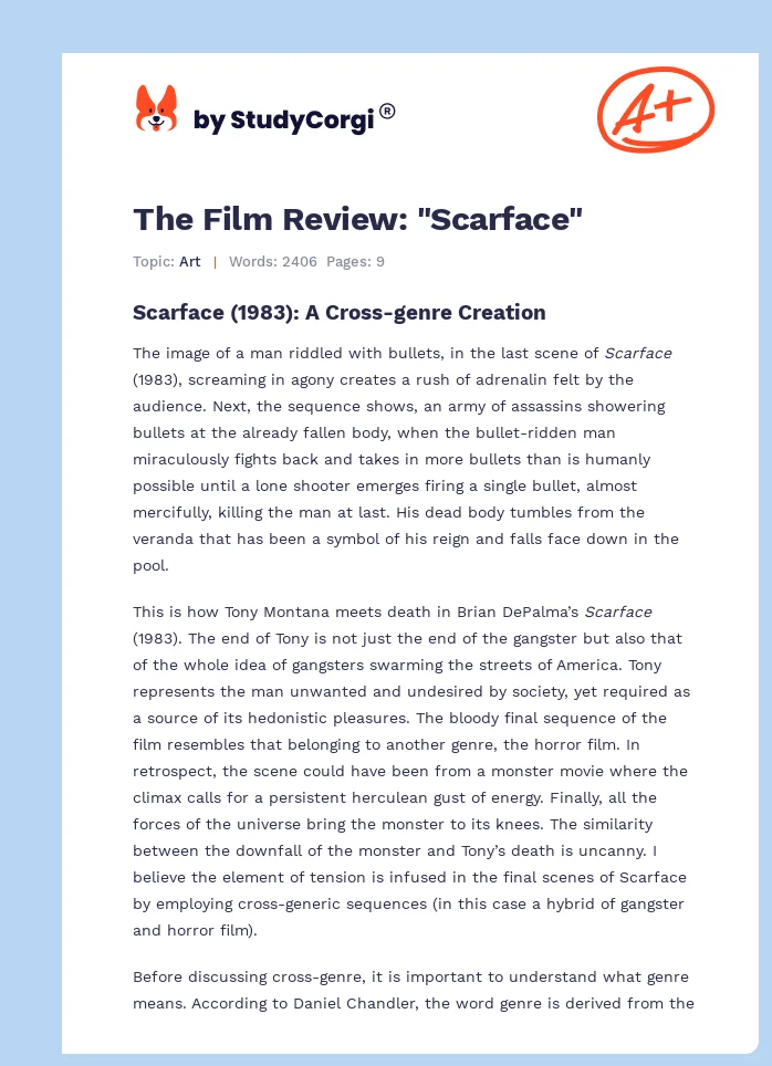 The Film Review: "Scarface". Page 1
