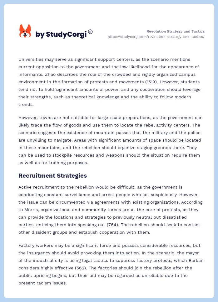 Revolution Strategy and Tactics. Page 2