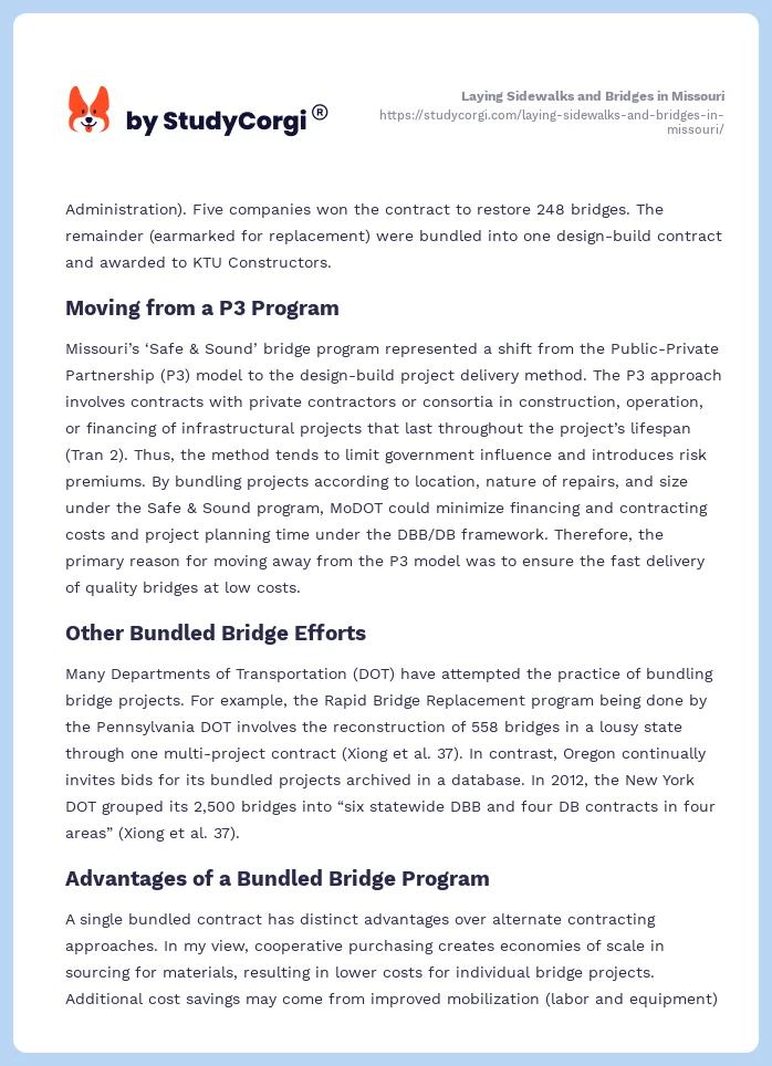 Laying Sidewalks and Bridges in Missouri. Page 2