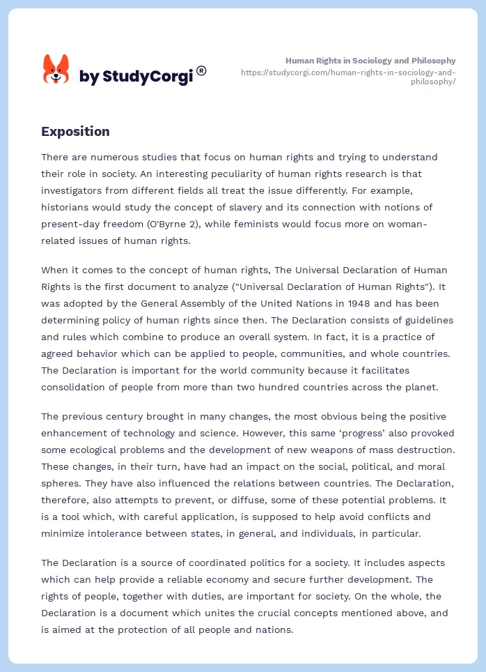 Human Rights in Sociology and Philosophy. Page 2