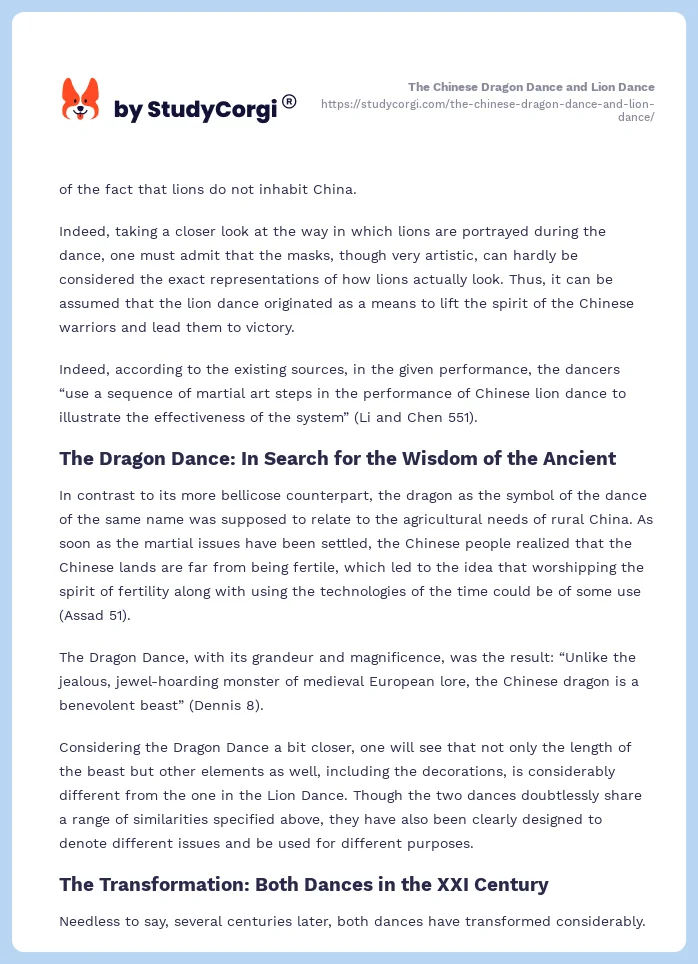 The Chinese Dragon Dance and Lion Dance. Page 2
