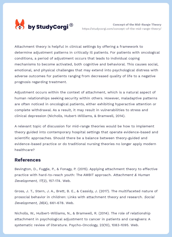 Concept of the Mid-Range Theory. Page 2