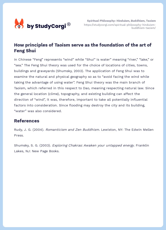 Spiritual Philosophy: Hinduism, Buddhism, Taoism. Page 2