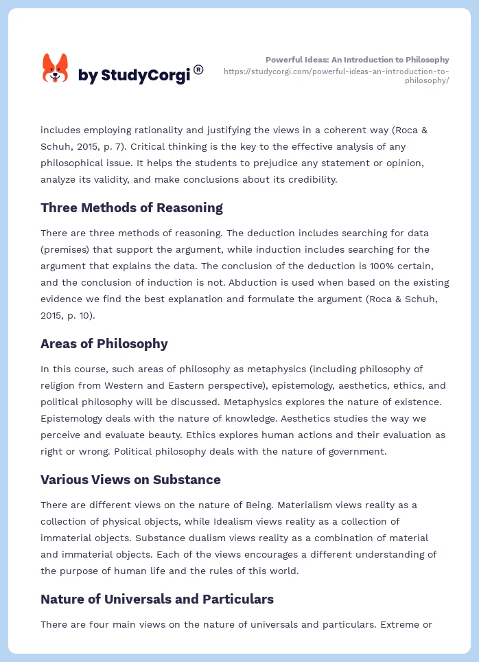 Powerful Ideas: An Introduction to Philosophy. Page 2