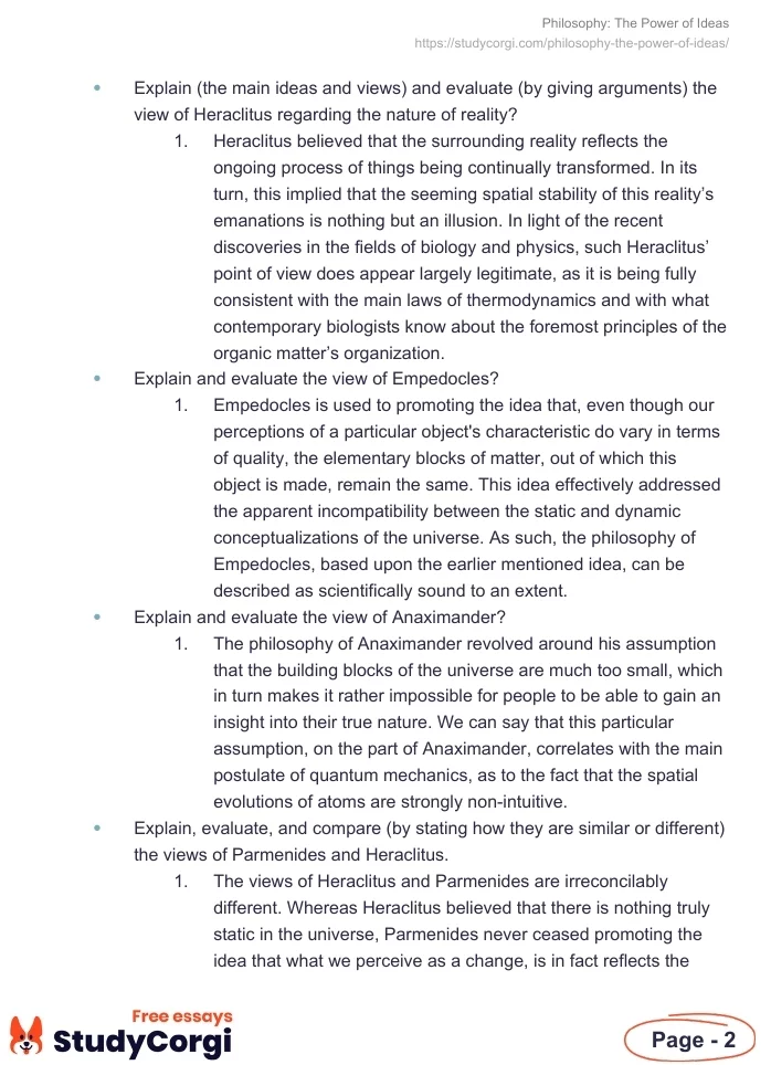 Philosophy: The Power of Ideas. Page 2