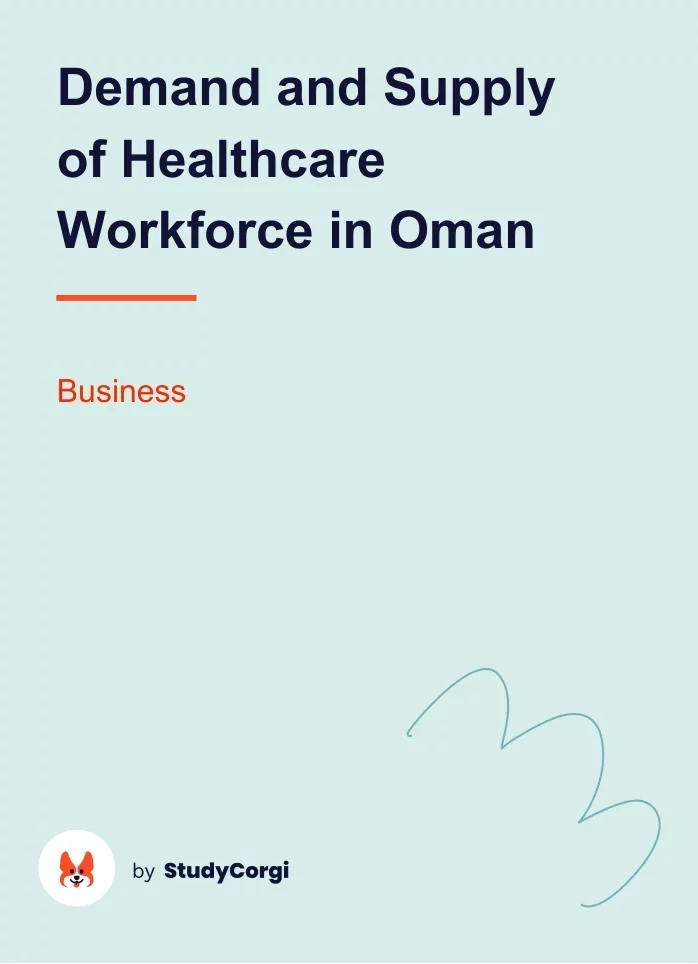 Demand and Supply of Healthcare Workforce in Oman. Page 1