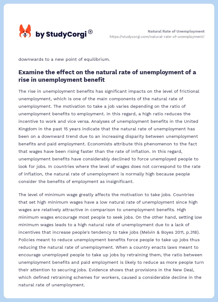 Natural Rate of Unemployment. Page 2