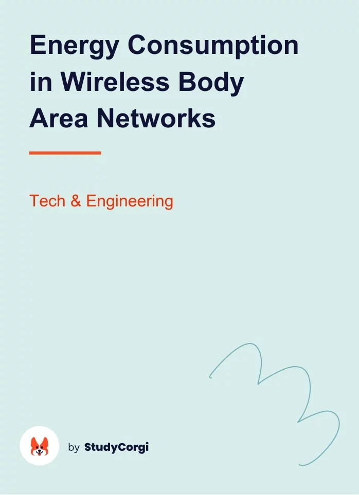 Energy Consumption in Wireless Body Area Networks. Page 1