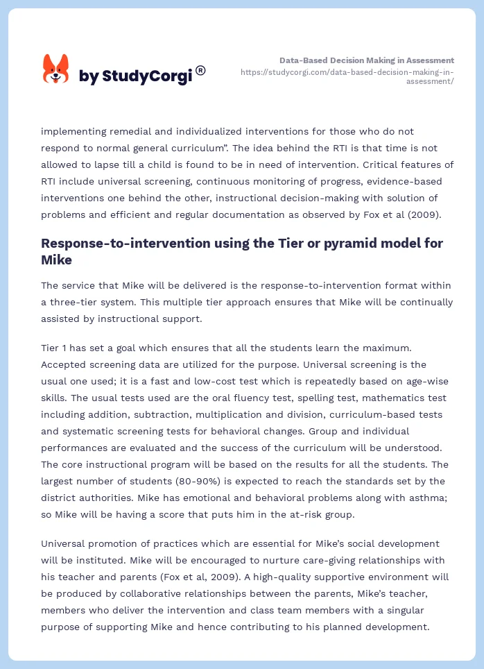 Data-Based Decision Making in Assessment. Page 2