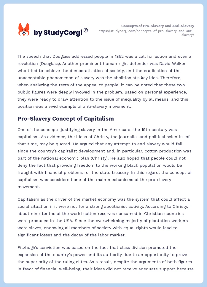 Concepts of Pro-Slavery and Anti-Slavery. Page 2