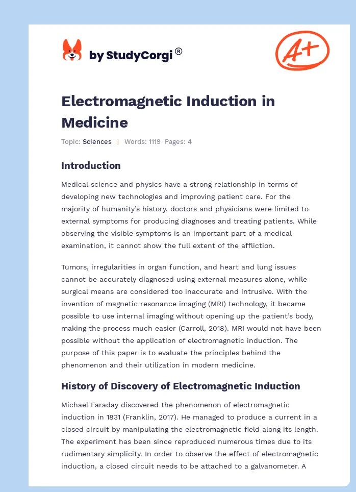 Electromagnetic Induction in Medicine. Page 1