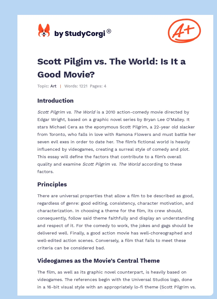 Scott Pilgim vs. The World: Is It a Good Movie?. Page 1