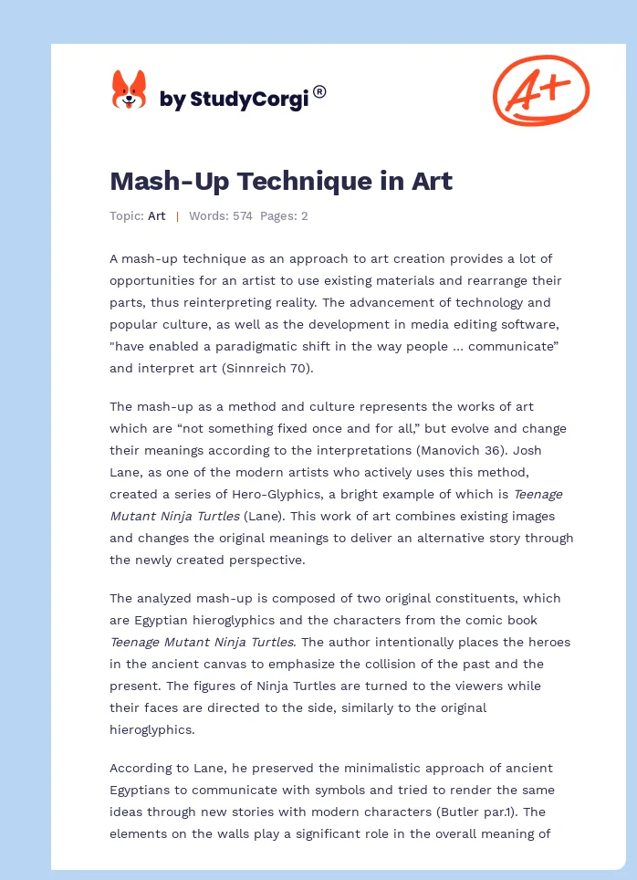Mash-Up Technique in Art. Page 1