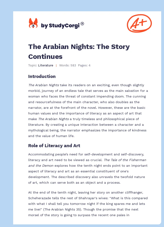The Arabian Nights: The Story Continues. Page 1
