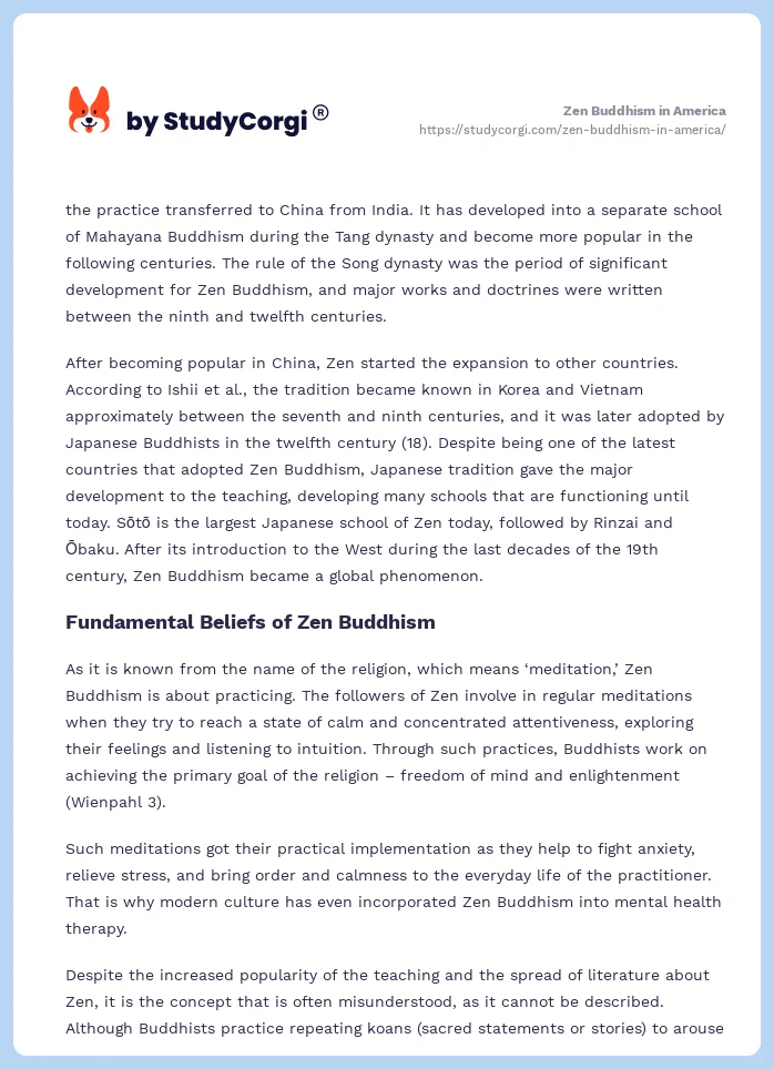 Zen Buddhism in America. Page 2