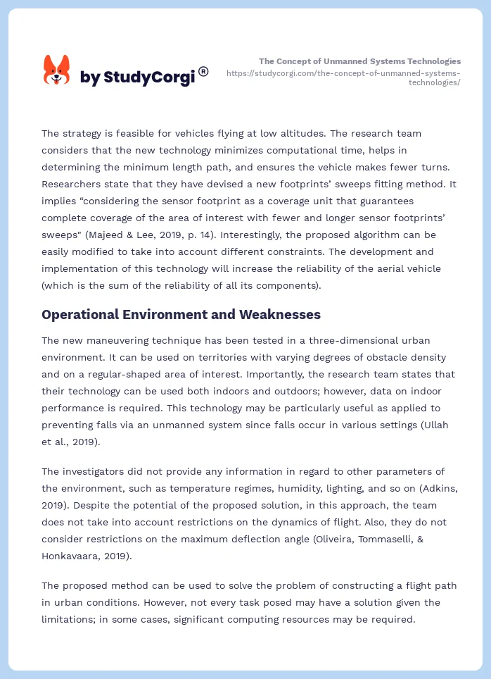 The Concept of Unmanned Systems Technologies. Page 2