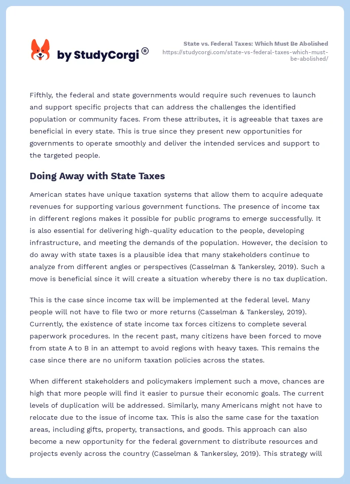 State vs. Federal Taxes: Which Must Be Abolished. Page 2