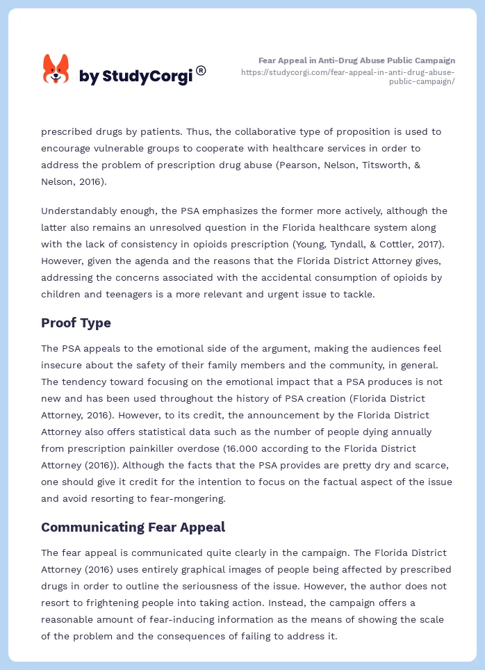 Fear Appeal in Anti-Drug Abuse Public Campaign. Page 2