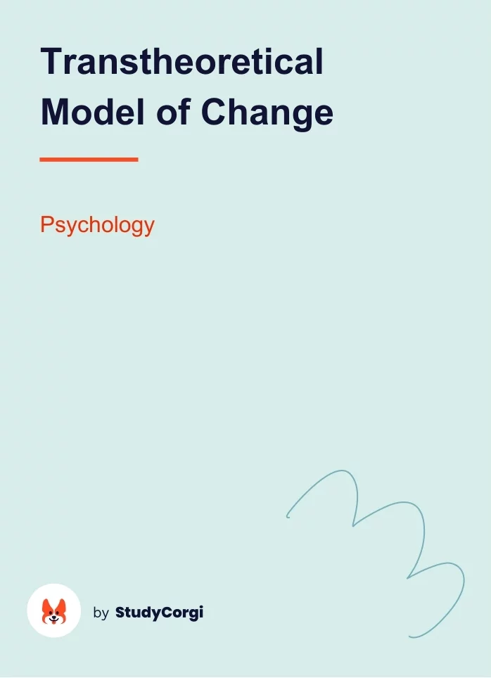 Transtheoretical Model of Change. Page 1