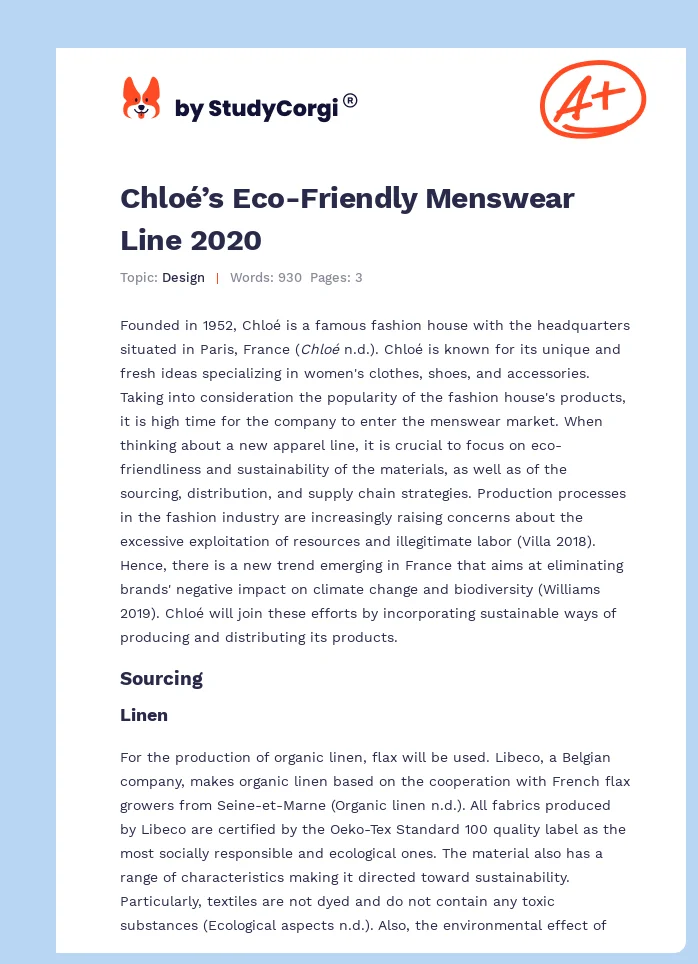 Chloé’s Eco-Friendly Menswear Line 2020. Page 1