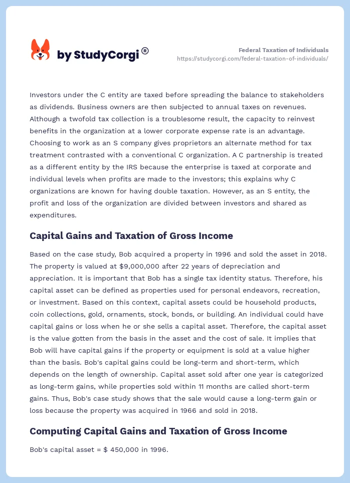 Federal Taxation of Individuals. Page 2