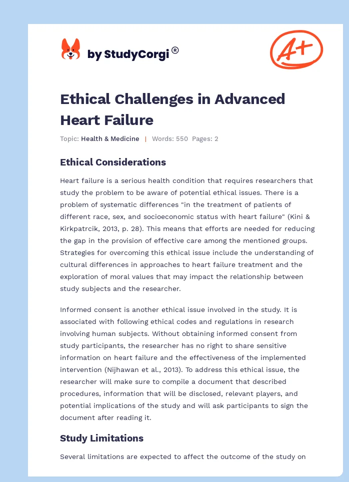 Ethical Challenges in Advanced Heart Failure. Page 1