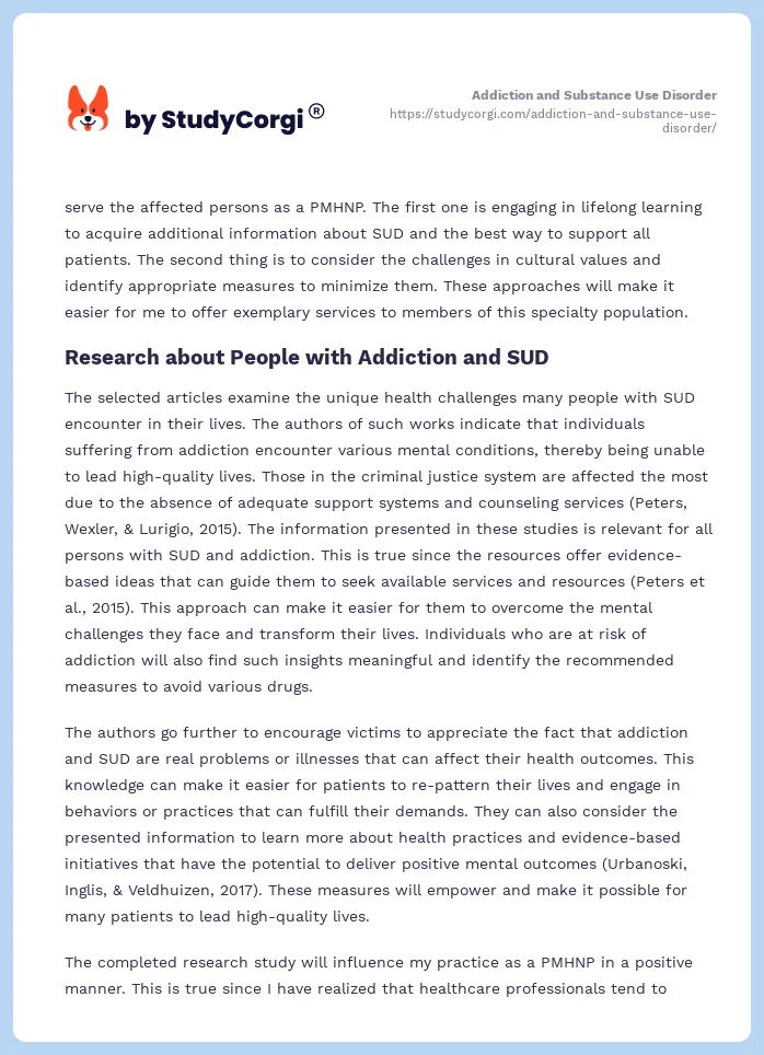 Addiction and Substance Use Disorder. Page 2