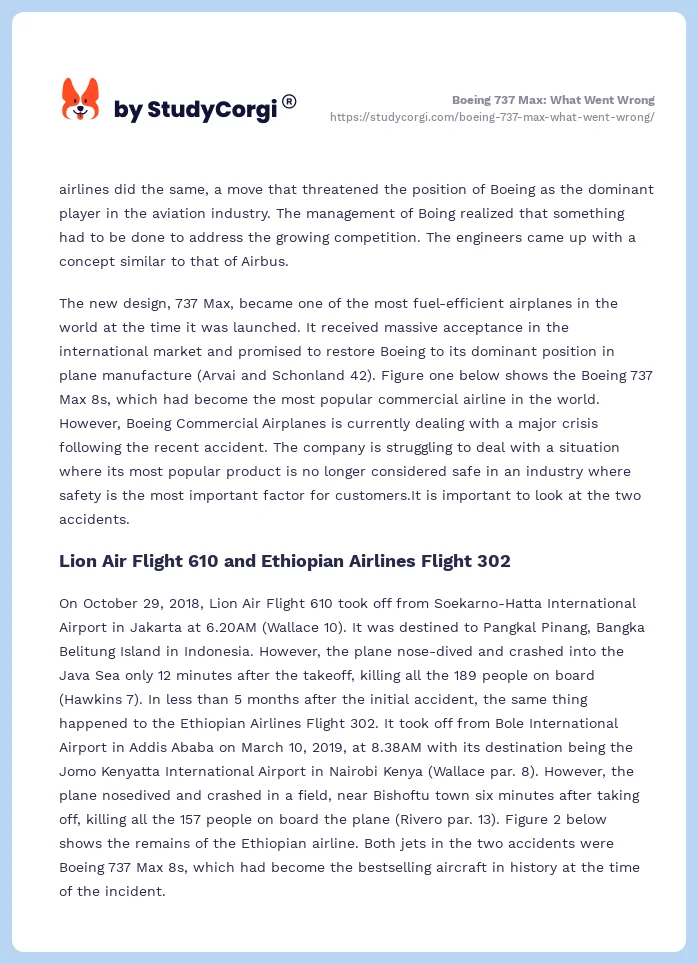 Boeing 737 Max: What Went Wrong. Page 2