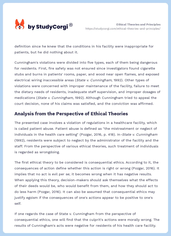 Ethical Theories and Principles. Page 2