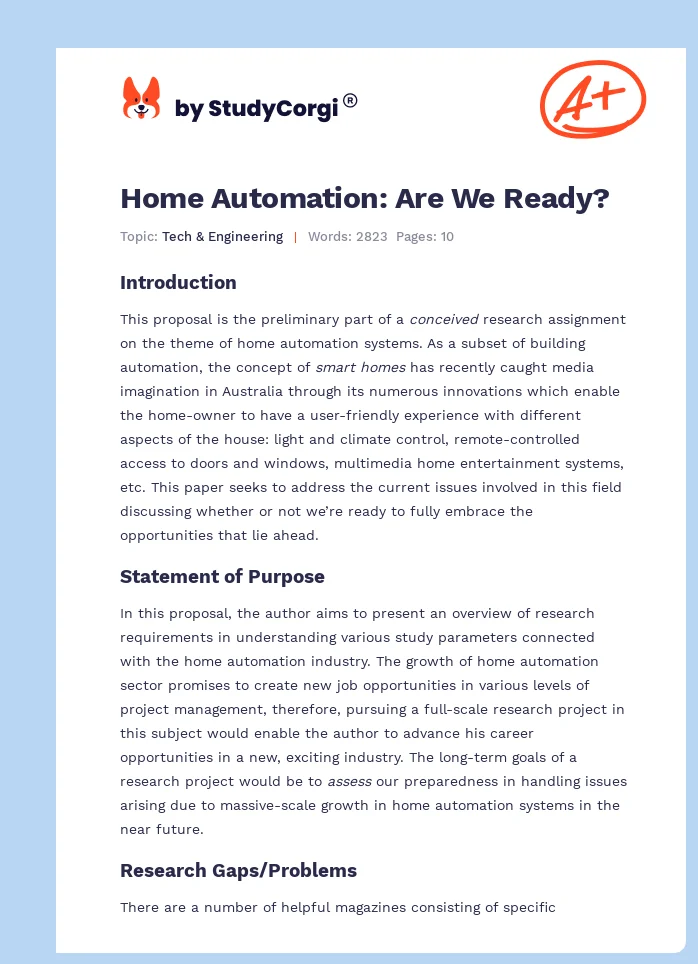 Home Automation: Are We Ready?. Page 1