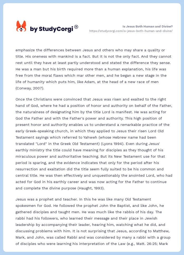 Is Jesus Both Human and Divine?. Page 2