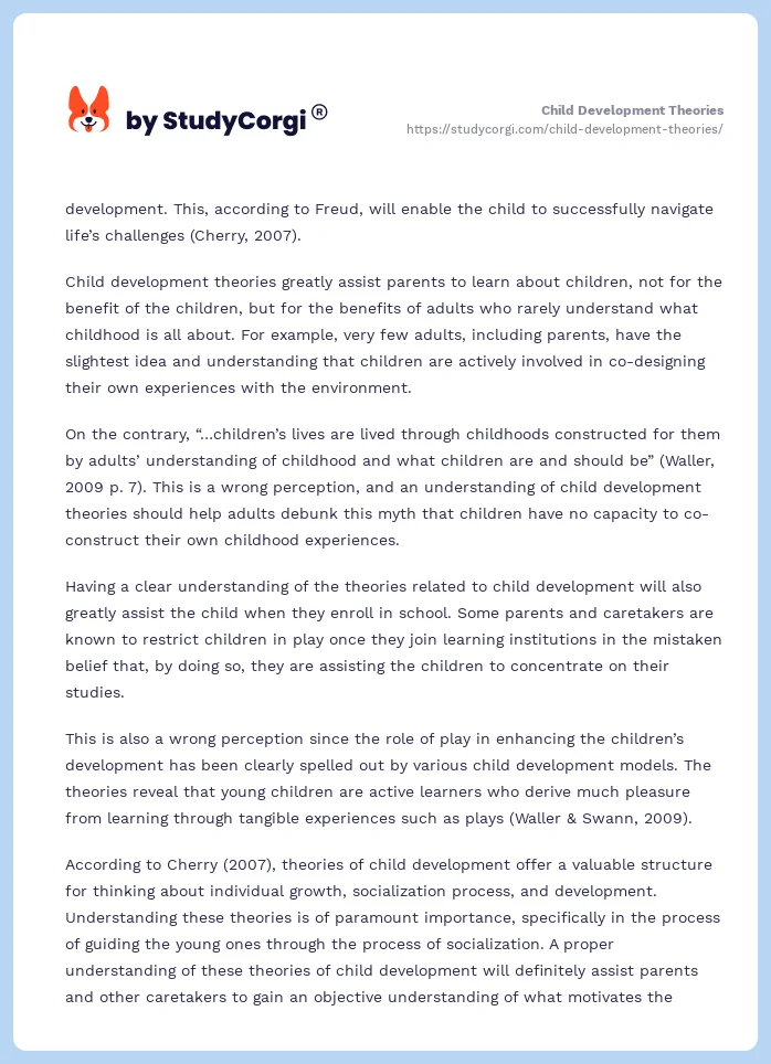 Child Development Theories. Page 2