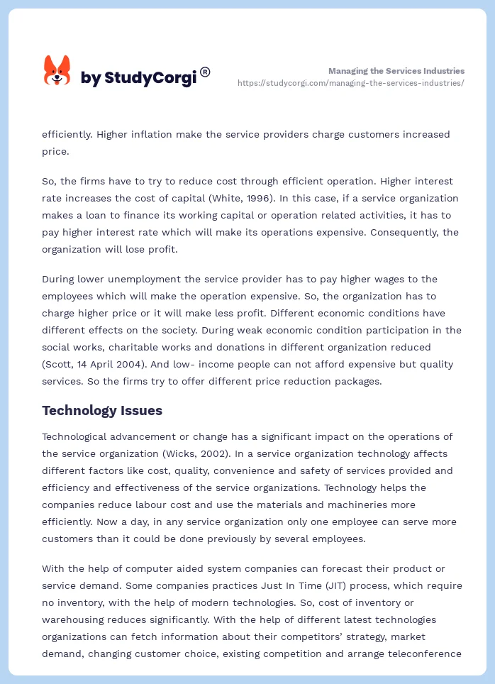 Managing the Services Industries. Page 2