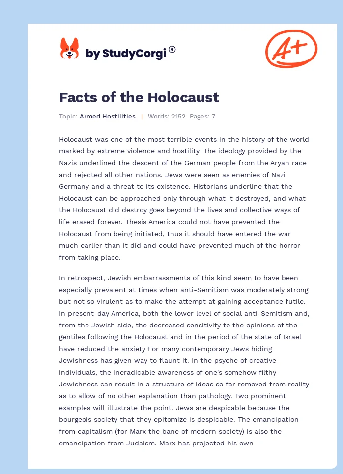 Facts of the Holocaust. Page 1