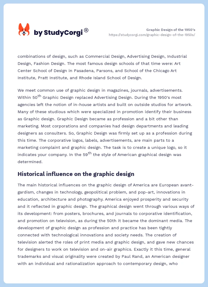 Graphic Design of the 1950’s. Page 2