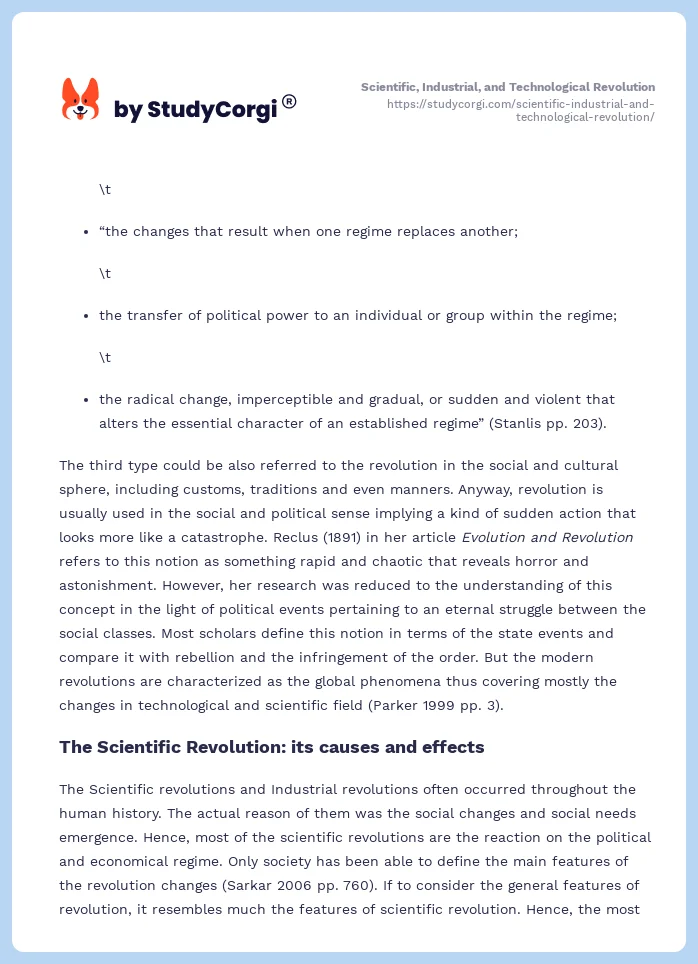 Scientific, Industrial, and Technological Revolution. Page 2