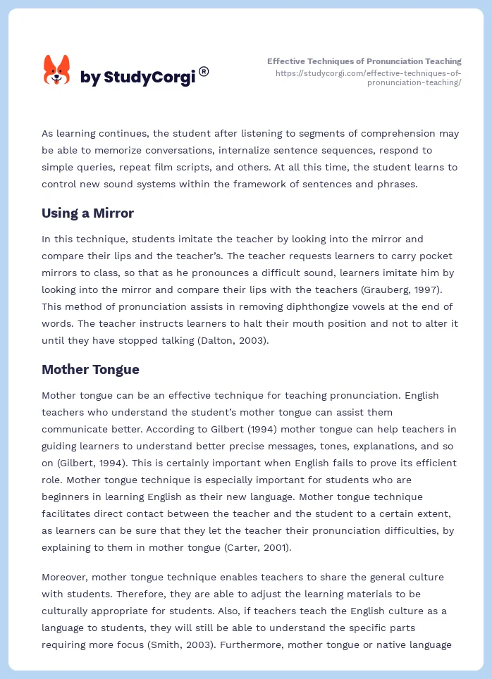Effective Techniques of Pronunciation Teaching. Page 2
