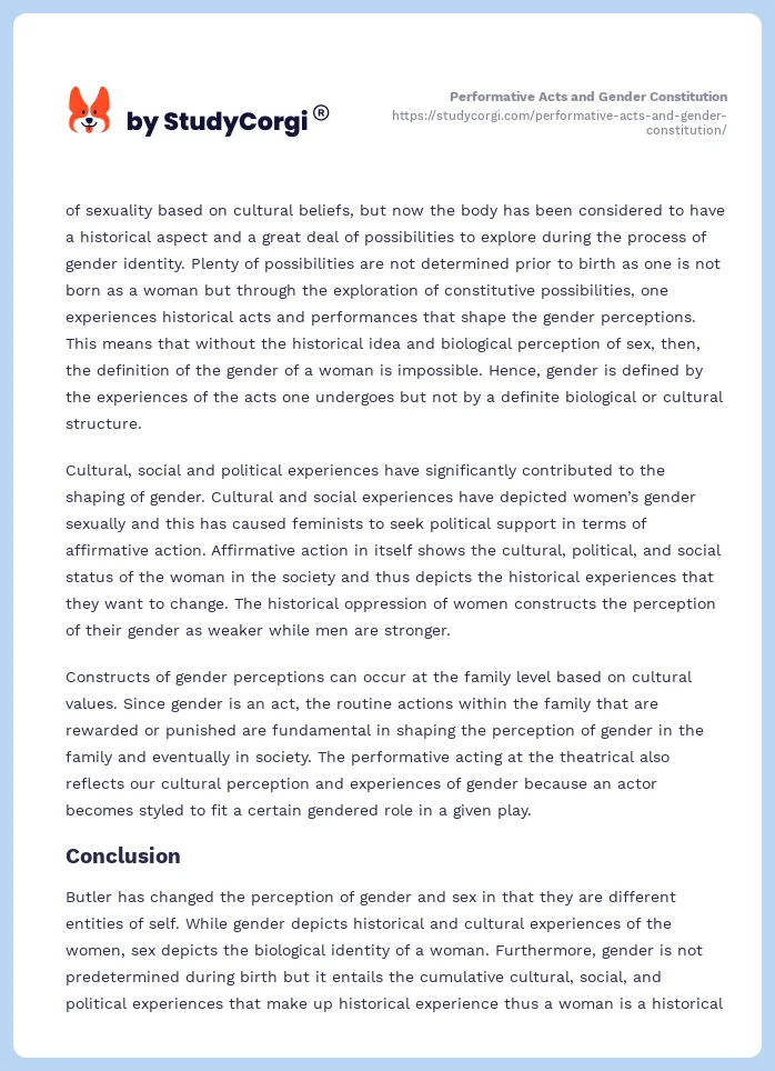 Performative Acts and Gender Constitution. Page 2