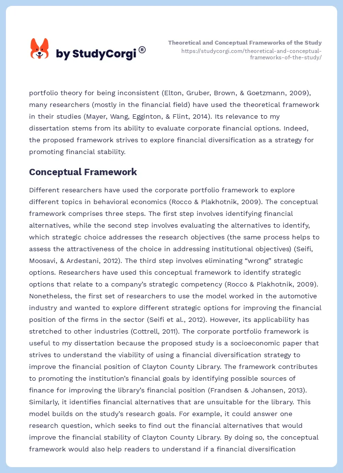 Theoretical and Conceptual Frameworks of the Study. Page 2
