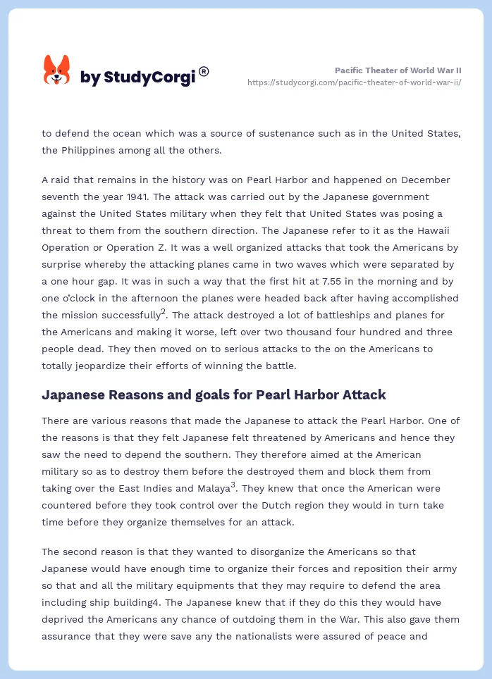 Pacific Theater of World War II. Page 2