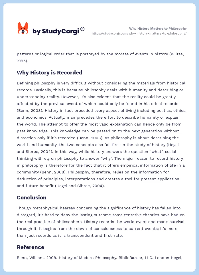Why History Matters to Philosophy. Page 2
