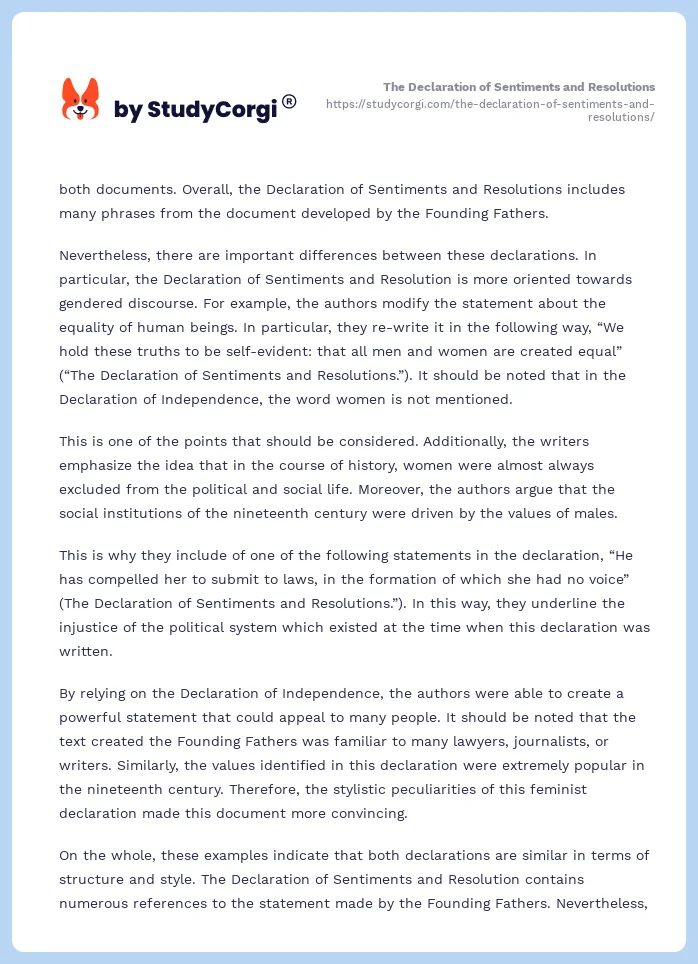The Declaration of Sentiments and Resolutions. Page 2