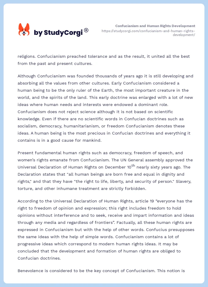 Confucianism and Human Rights Development. Page 2